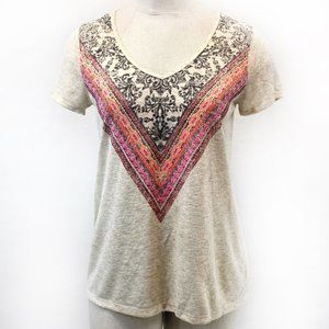 Maurices V-neck Tee Boho 1X Plus